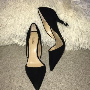 Michael Kors Size 8 Black Suede Pumps